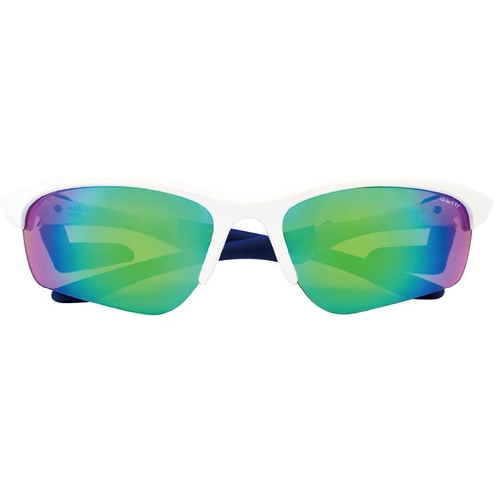 AirFly Nose Padless Sports Sunglasses AirFly Sharp Lens White/Blue Mirror AF-101 C1