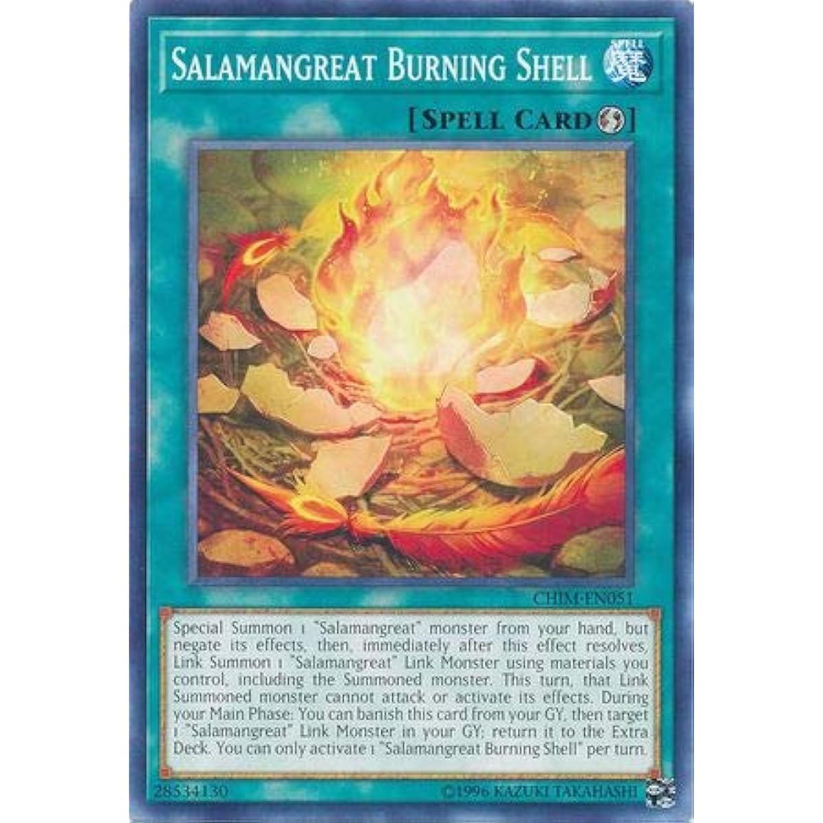 Salamangreat Burning Shell - CHIM-EN051 - Common - Unlimited Edition