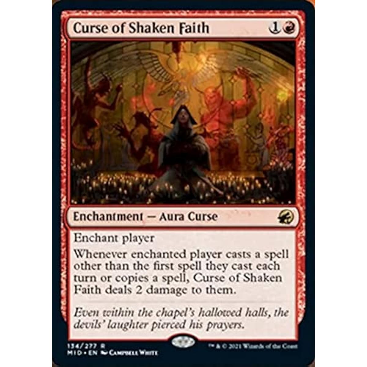 Magic: The Gathering - Curse of Shaken Faith (134) - Innistrad: Midnight Hunt