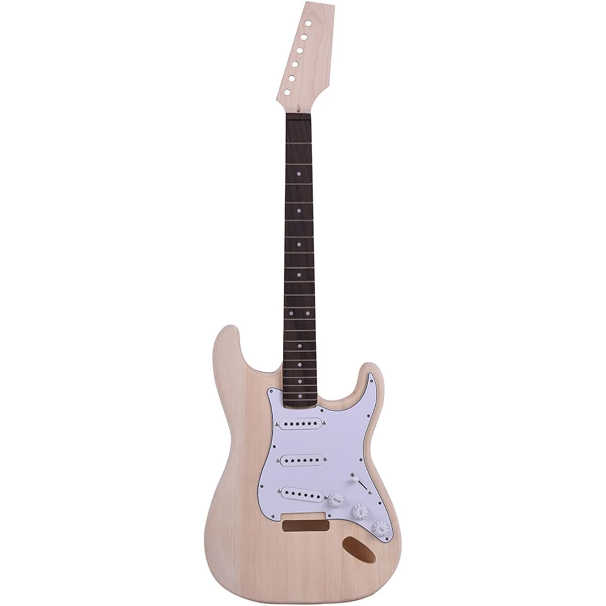SHUBIAO ST Style DIY Kit Set Electric Guitar Guitar Fingerboard: Rosewood Body: Basswood Neck: Maple For Music Enthusiasts [Parallel Import]