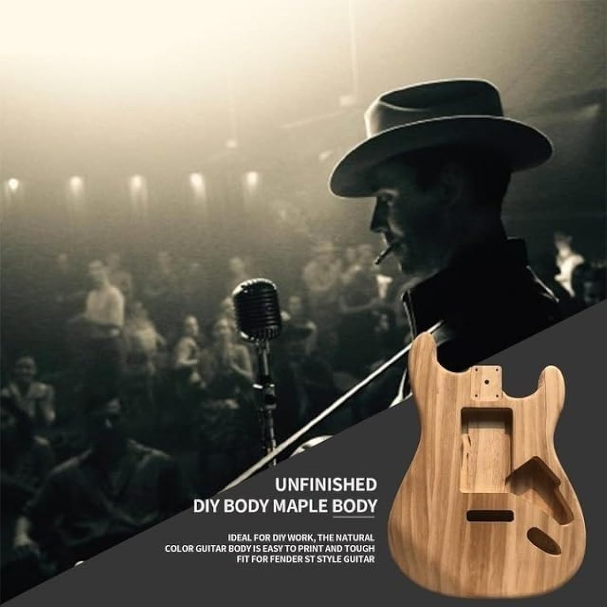 Wood type ST electric guitar body Unfinished maple body