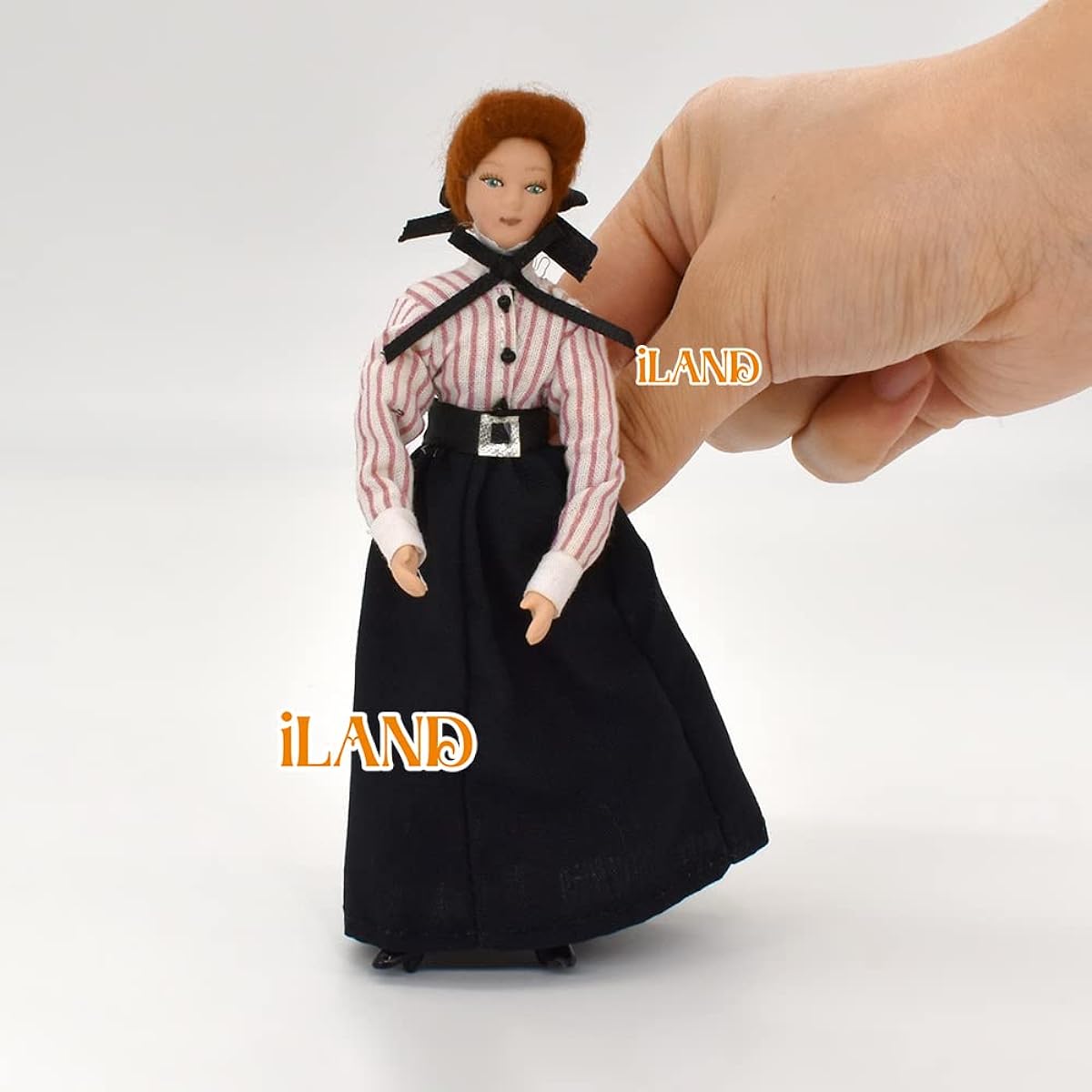 iland Dollhouse People 1/12 Scale Fits Victorian Dollhouse Furniture (4 Victorian Servants)