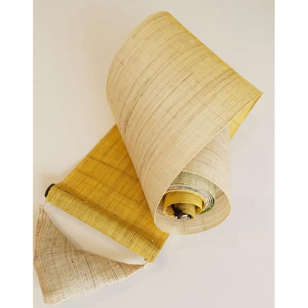 Thin tapestry "Hozuki" 100% linen hand-dyed interior tapestry wall hanging summer