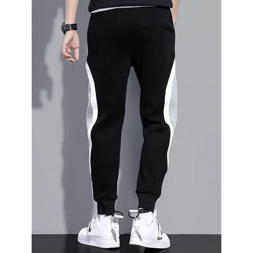 [Bubu Ohana] Jersey Bottom Pants Track Easy Drawcord Casual Thin Men's