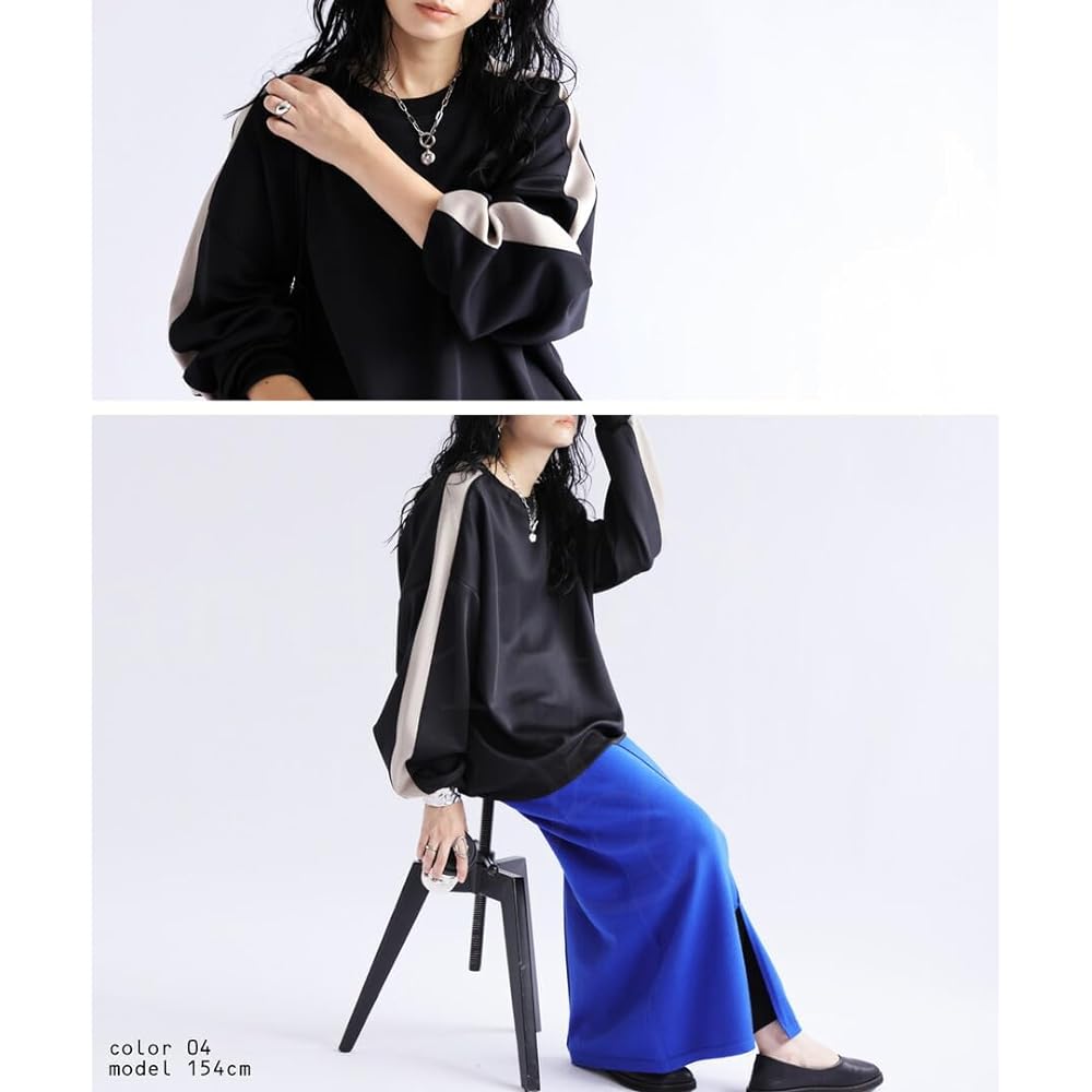 [antiqua] Jersey Pullover Sweatshirt Women's Short Length AYA-00011