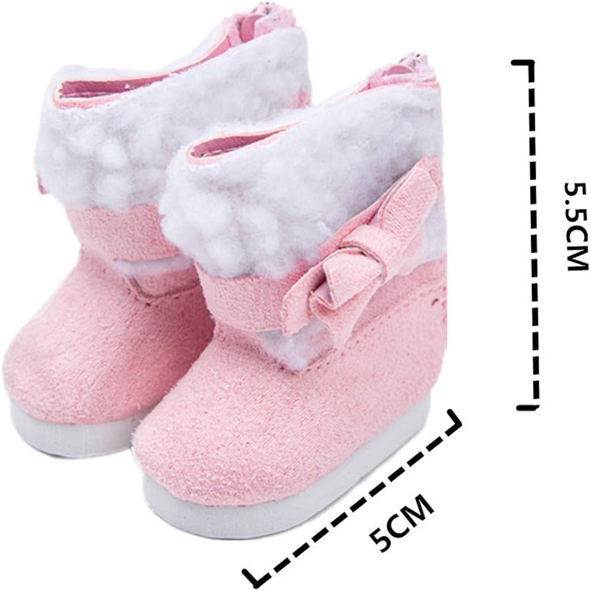 TOYYSB 6 Pairs of Shoes Fits for 37cm Doll Shoes American Dolls Wellie Wishers 100% Get Pink Boots