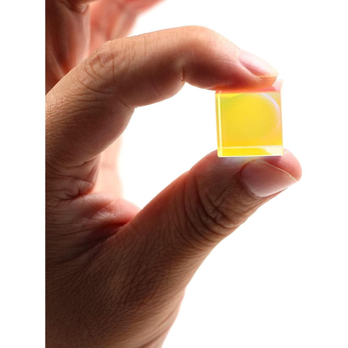 Dtacke Optical Glass Dispersion Prism X-Cube for Physics Teaching Materials Decoration Art Prism Glass Cube Prism Photography Rainbow Prism