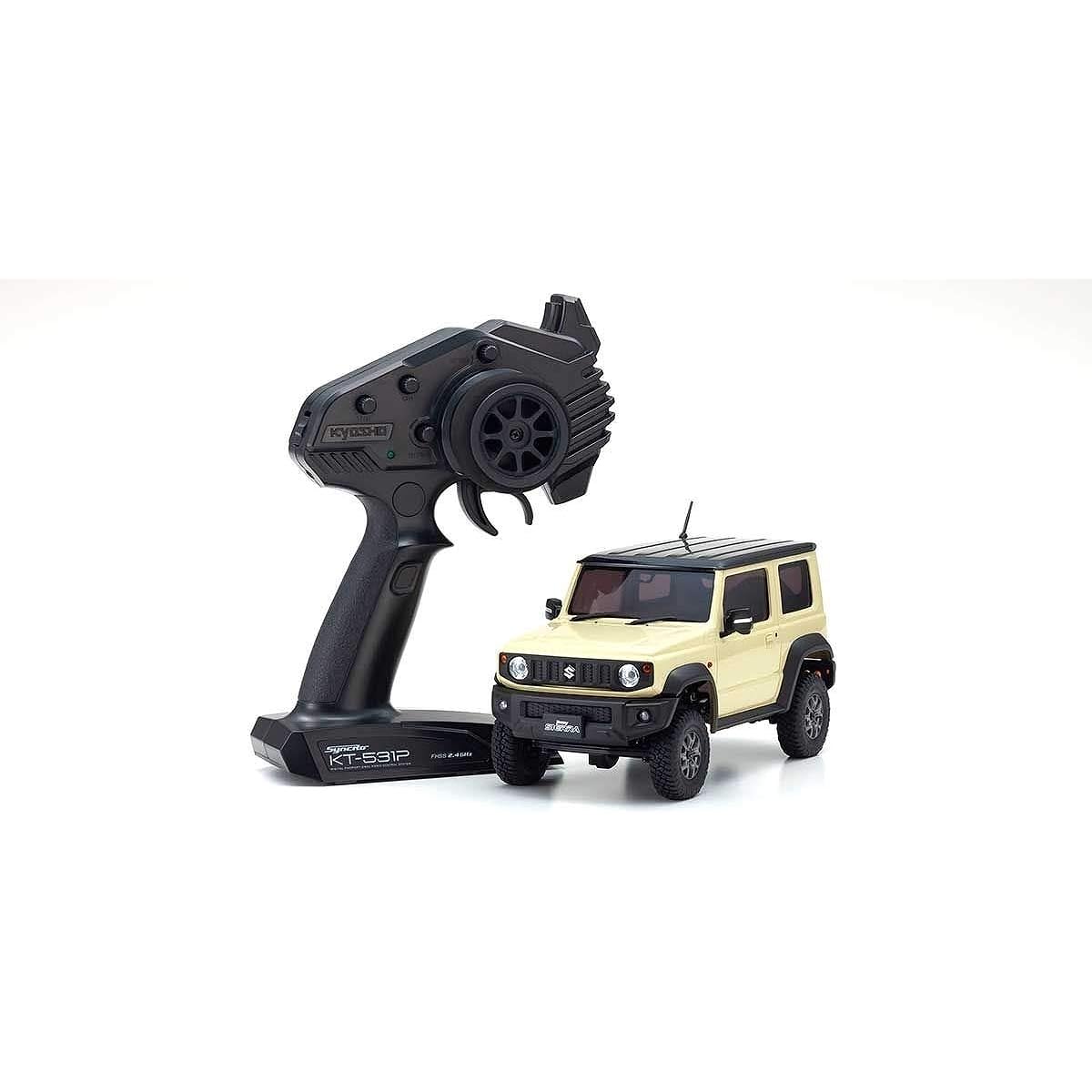 Kyosho Radio Control Electric Crawling Car MINI-Z 4×4 Series Ready Set Suzuki Jimny Sierra Chiffon Ivory Metallic 32523IV