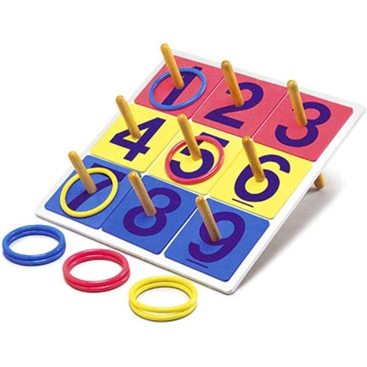 FIELD GEAR Recreational Ring Toss Game Color Ring Toss Set FG-CWG Shatter-resistant wooden poles (no bag)