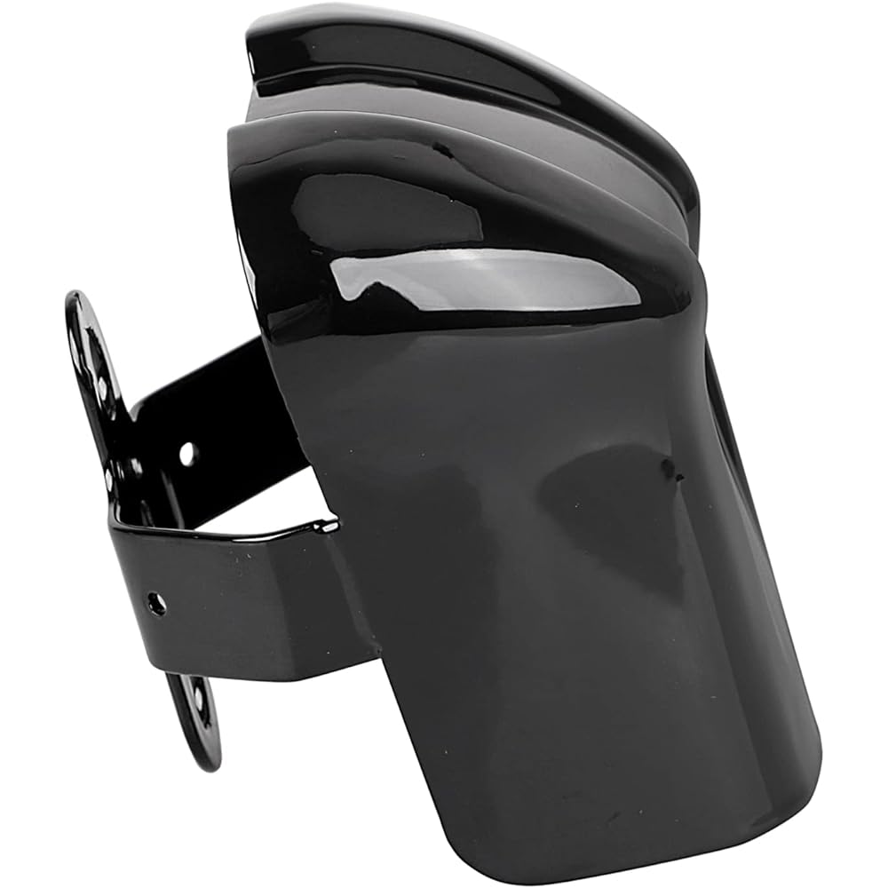 XMMT Vivid Black Waterfall Horn Cover Compatible with Harley Touring Electra Glide Street Glide Road Glide Ultra Classic 1995-2020