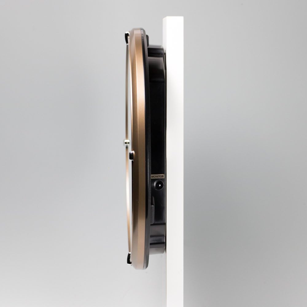 Seiko Clock Wall Clock Automatic Lighting Radio Wave Analog Visible at Night Brown Metallic KX203B