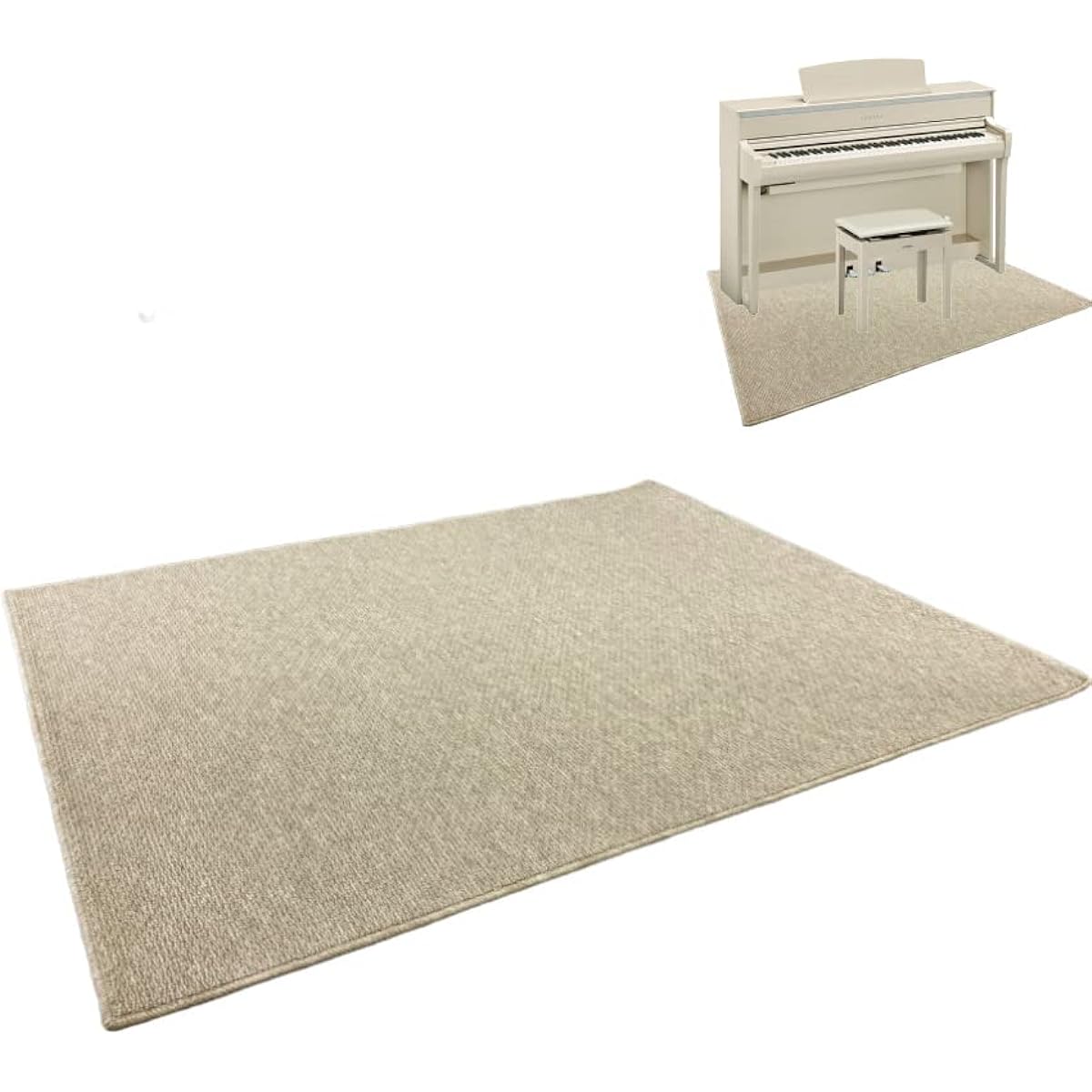 Soundproof, vibration-proof, heat-insulating [150cm x 120cm] Mat for digital pianos, can also accommodate chairs, soundproof carpet