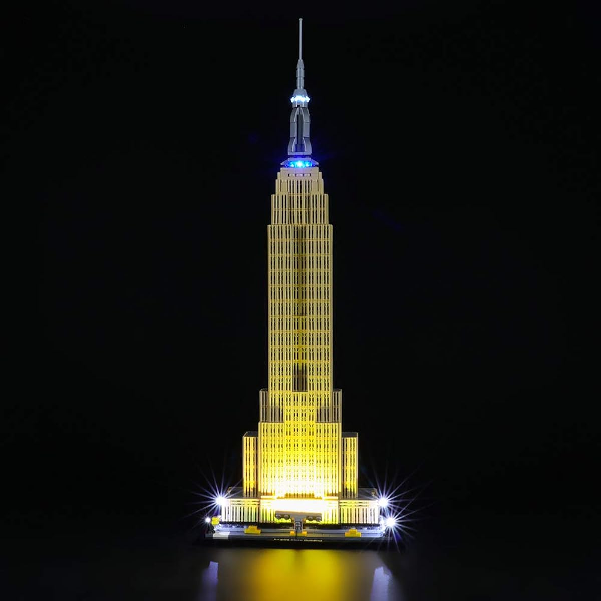 BRIKSMAX LED Light Kit for Architecture Empire State Building - Compatible with Lego 21046 (Lego Set Not Included)