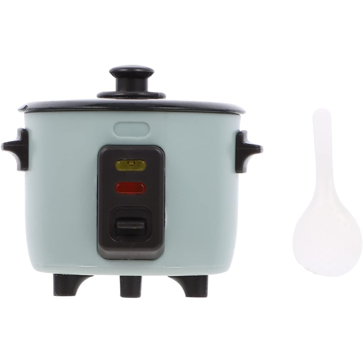 Gadpiparty Dollhouse Rice Cooker Set Miniature Electric Kettle Dollhouse Supplies for Kids Pretend Play Decorative Model (Green)