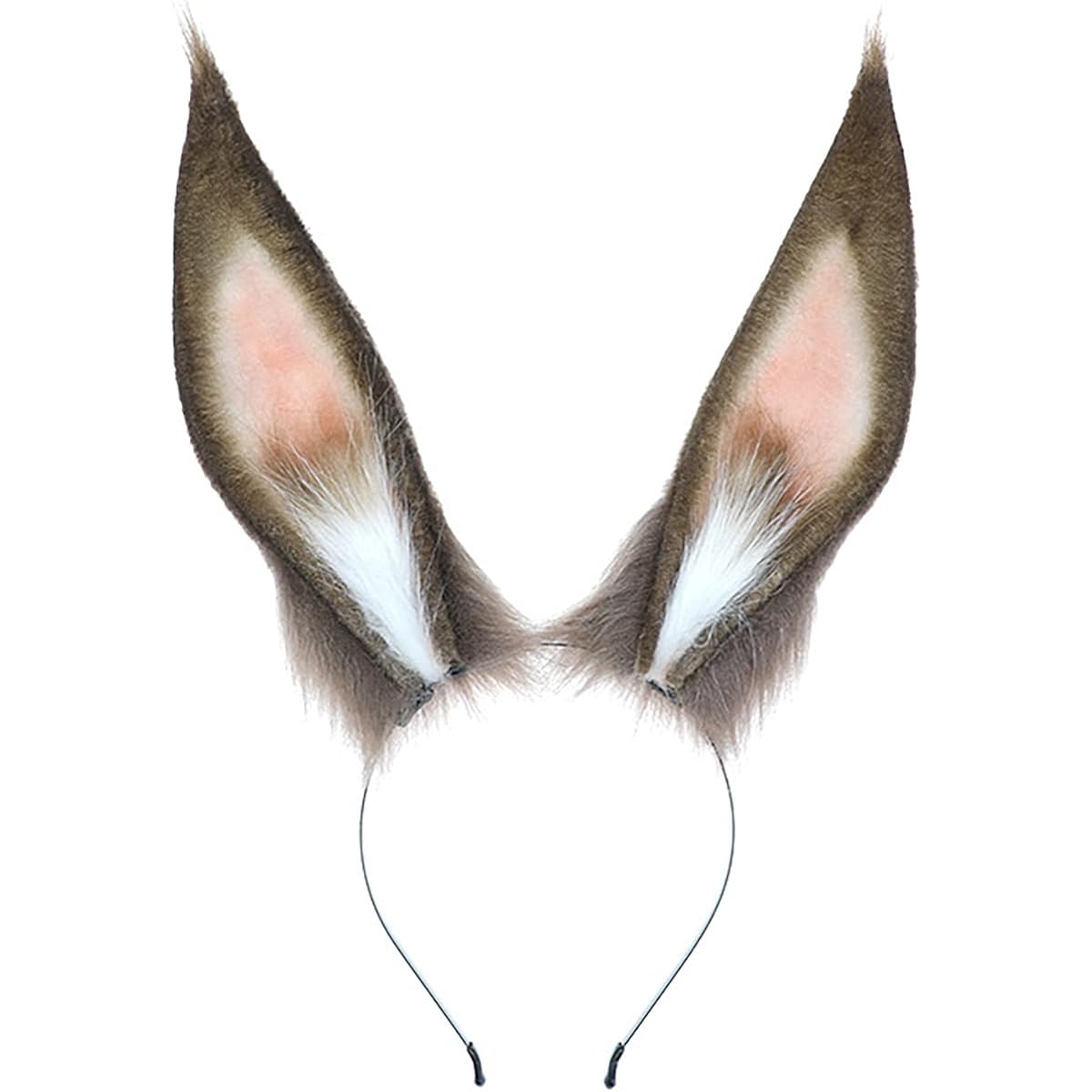 Faylay Rabbit Ears for Women Rabbit Animal Ears Fur Headband Party Accessories