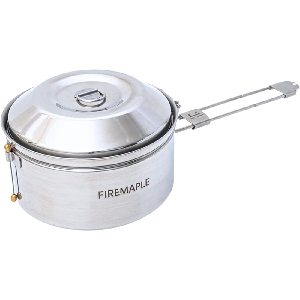 Fire-Maple ANTARCTI Stainless Steel Pot [Genuine Japanese Product] 3 Year Long Warranty Compatible with Bonfire/Open Fire