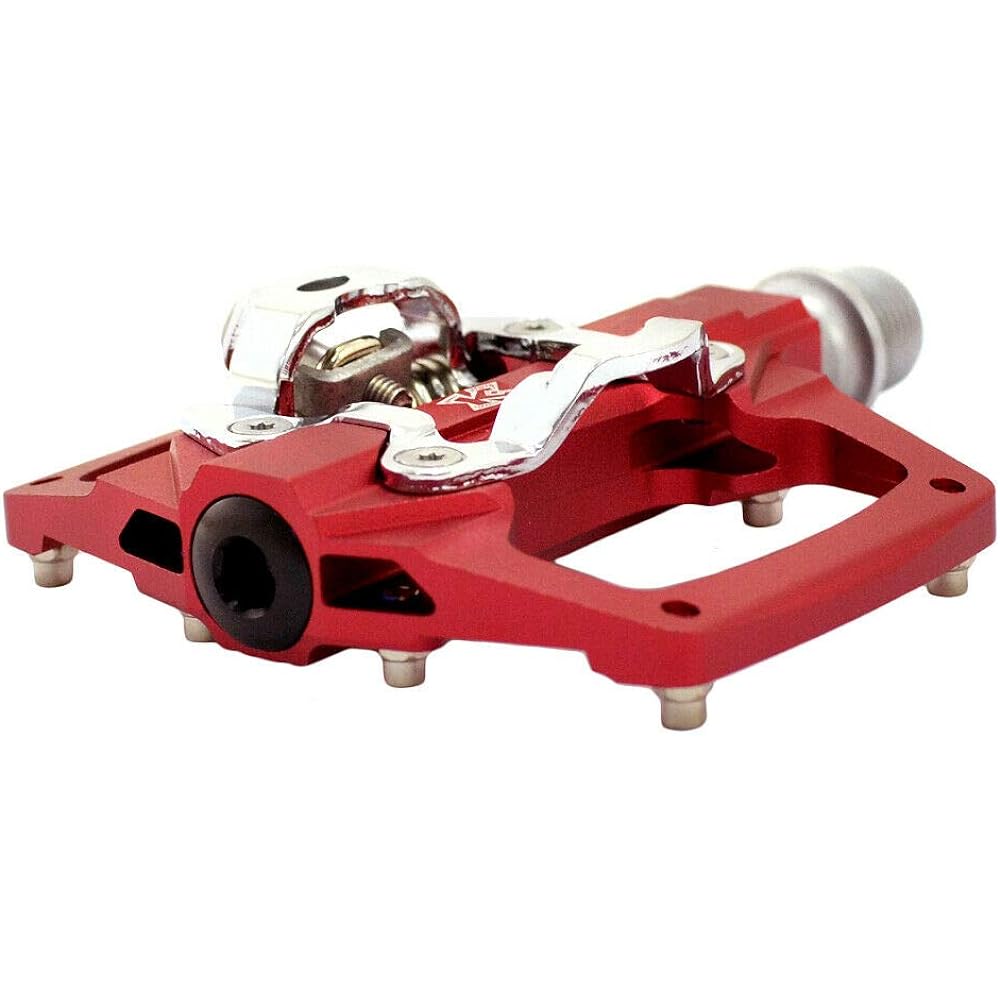 KCNC KPED09 Lightweight MTB Clipless Platform Pedals, Red, KPED09-CR-R, SK2119