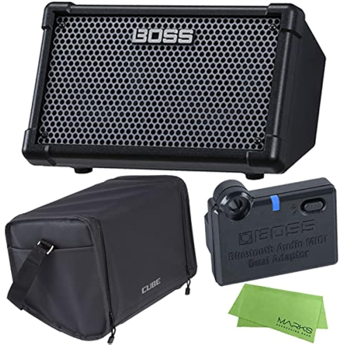 [BOSS BT-DUAL + CB-CS1 set] BOSS CUBE STREET II BLACK [CUBE-ST2] Street live amplifier