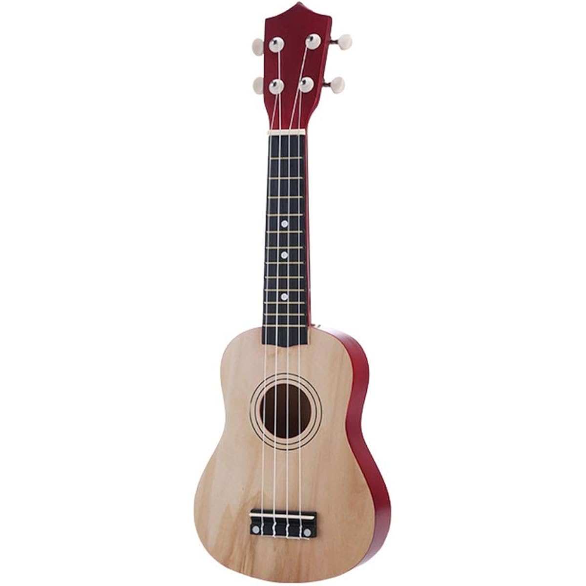 Concert Ukulele Ukulele Hawaii Guitar 21 Inch Bag Belt Includes Spare Set of Strings Ukulele for Beginners (Color: Black, Size: 21 inches)