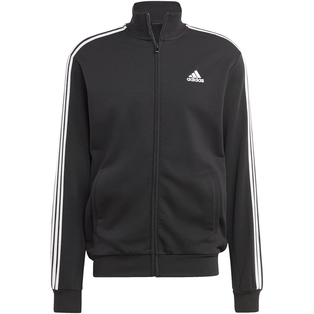 Adidas Jersey Top and Bottom Set Sportswear Basic 3 Stripes French Terry Tracksuit ECT00 Men's