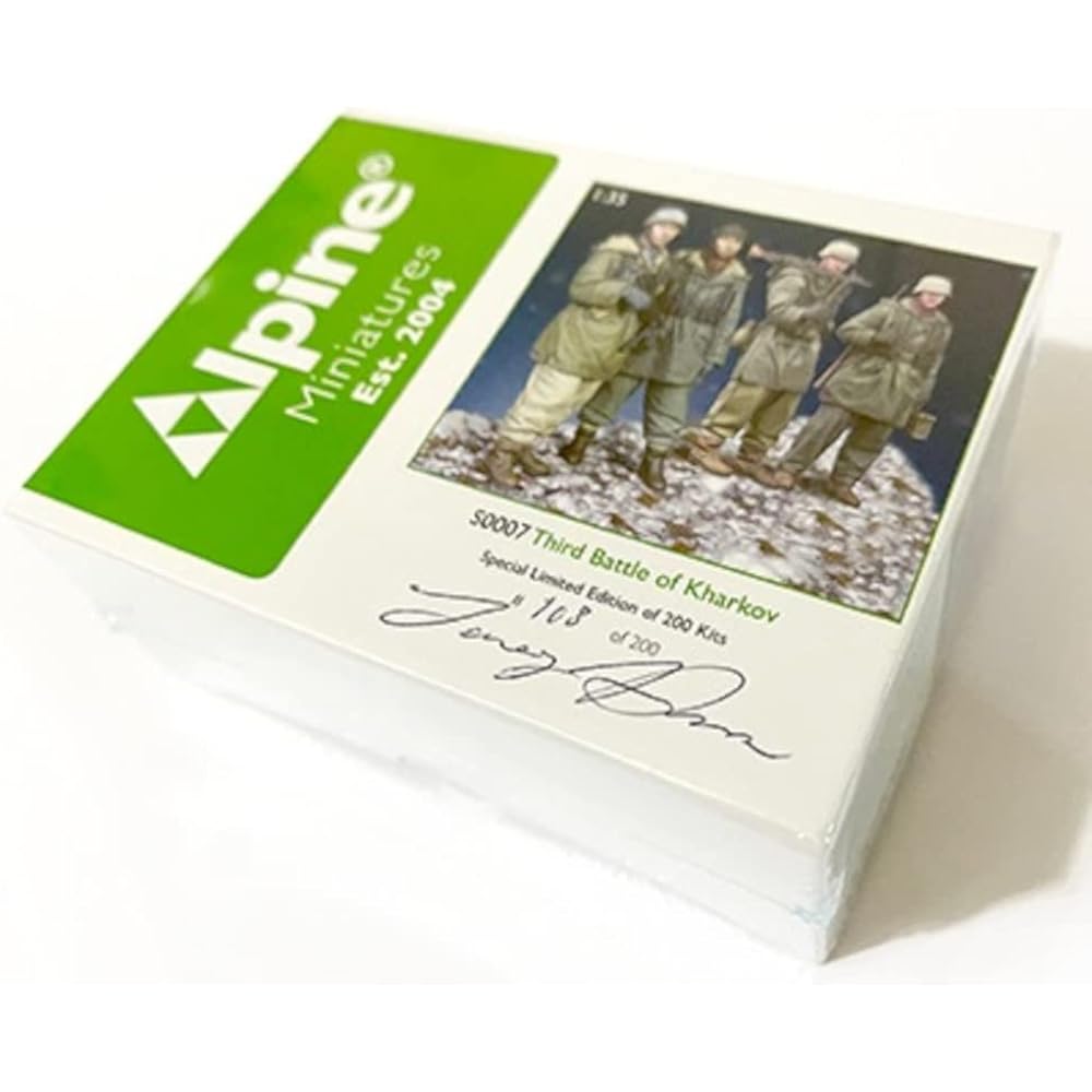 Alpine Miniature 1/35 World War II German 3rd Battle of Kharkov Special Set (Set of 4) Resin Kit S0007 Molding Color