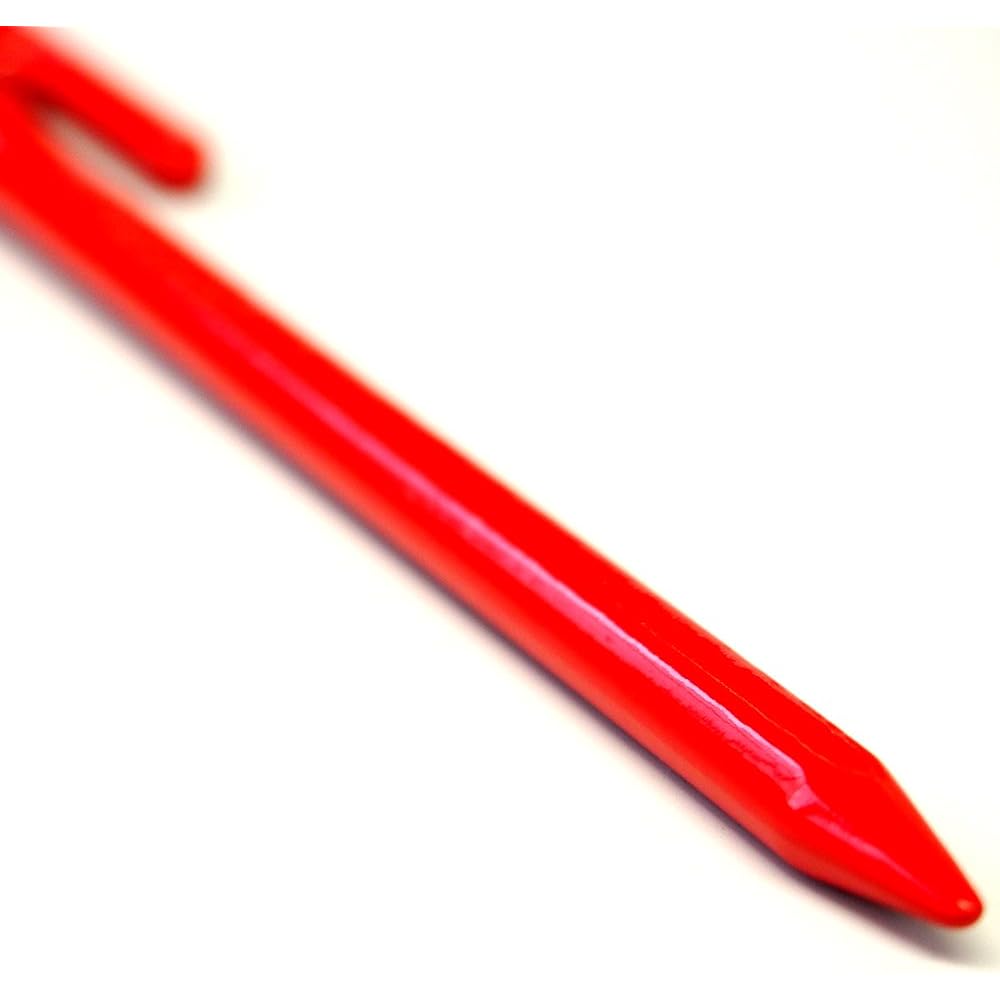 ELLISSE Forged Peg Elisse Stake 18cm Red Powder Coating MK-180RD MADE IN JAPAN (Set of 8)