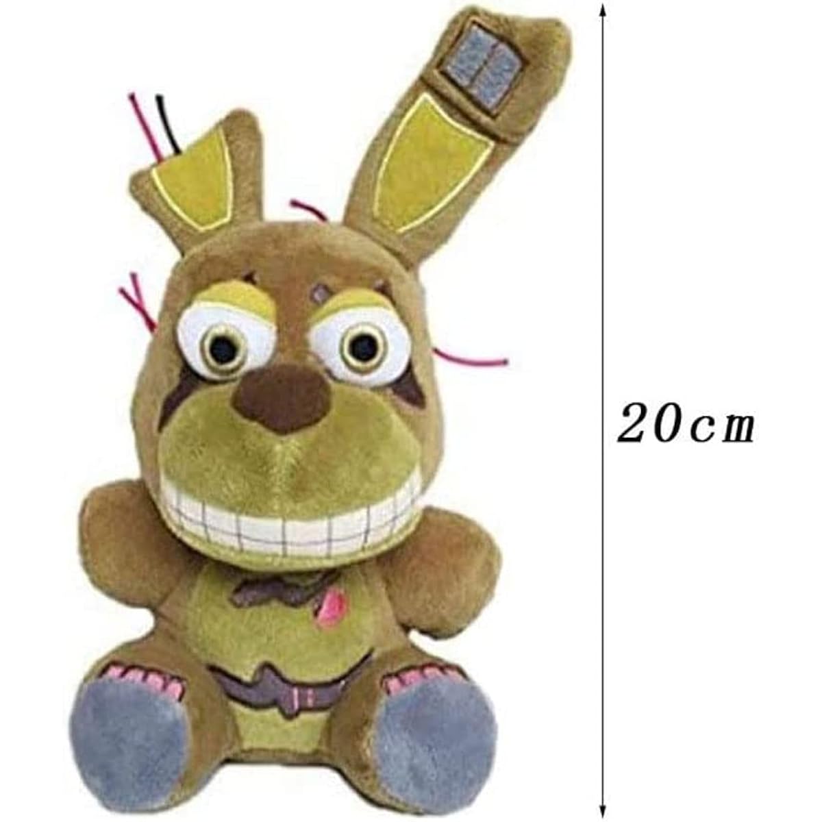 Ktveih Springtrap Nightmare Bonnie Toy Bonnie Plush Toy Set Stuffed Animal Doll Fanmade Plush Toys for Boys Girls Plush Toy Gift 3pcs