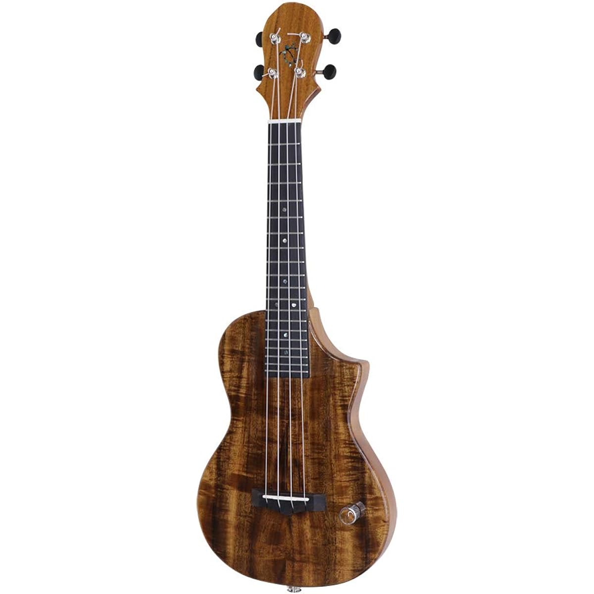 Big Island Ukulele HONU Electric Ukulele Series Acacia Top/Ebony Fingerboard EU-ACA-N/EB