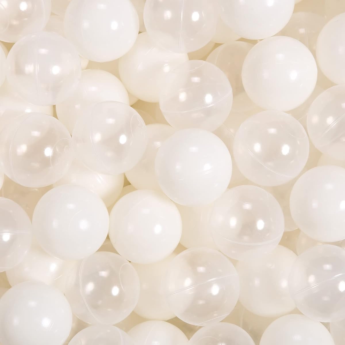 STARBOLO Starball Pit Balls for Toddlers - 100 Pcs Star Phthalate Free BPA Free Non-Toxic Crush Resistant Play Balls Play Tent Pool Playhouse Play Circle Party Decorations
