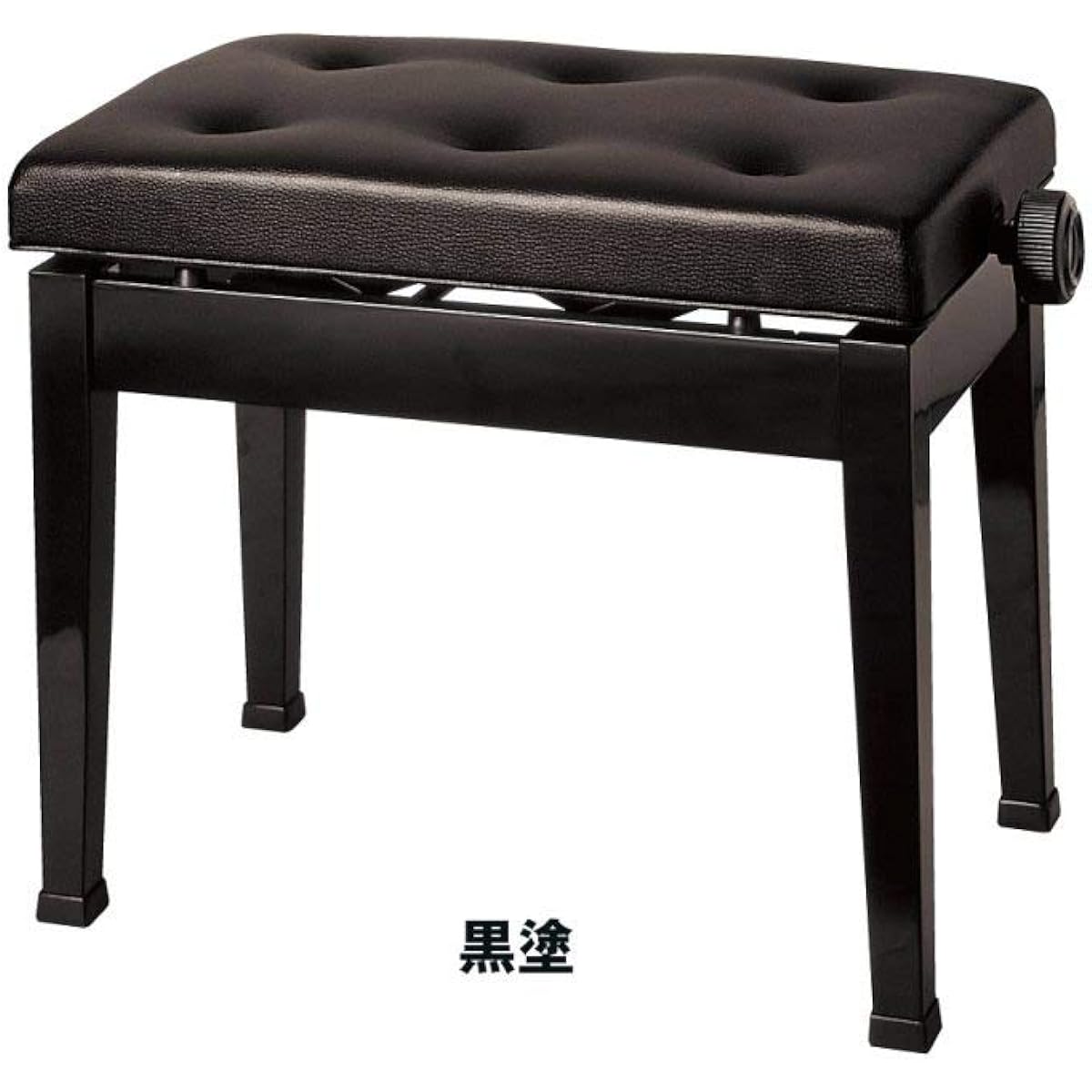 Alps/Japanese piano chair (height adjustable type) D-58/Black