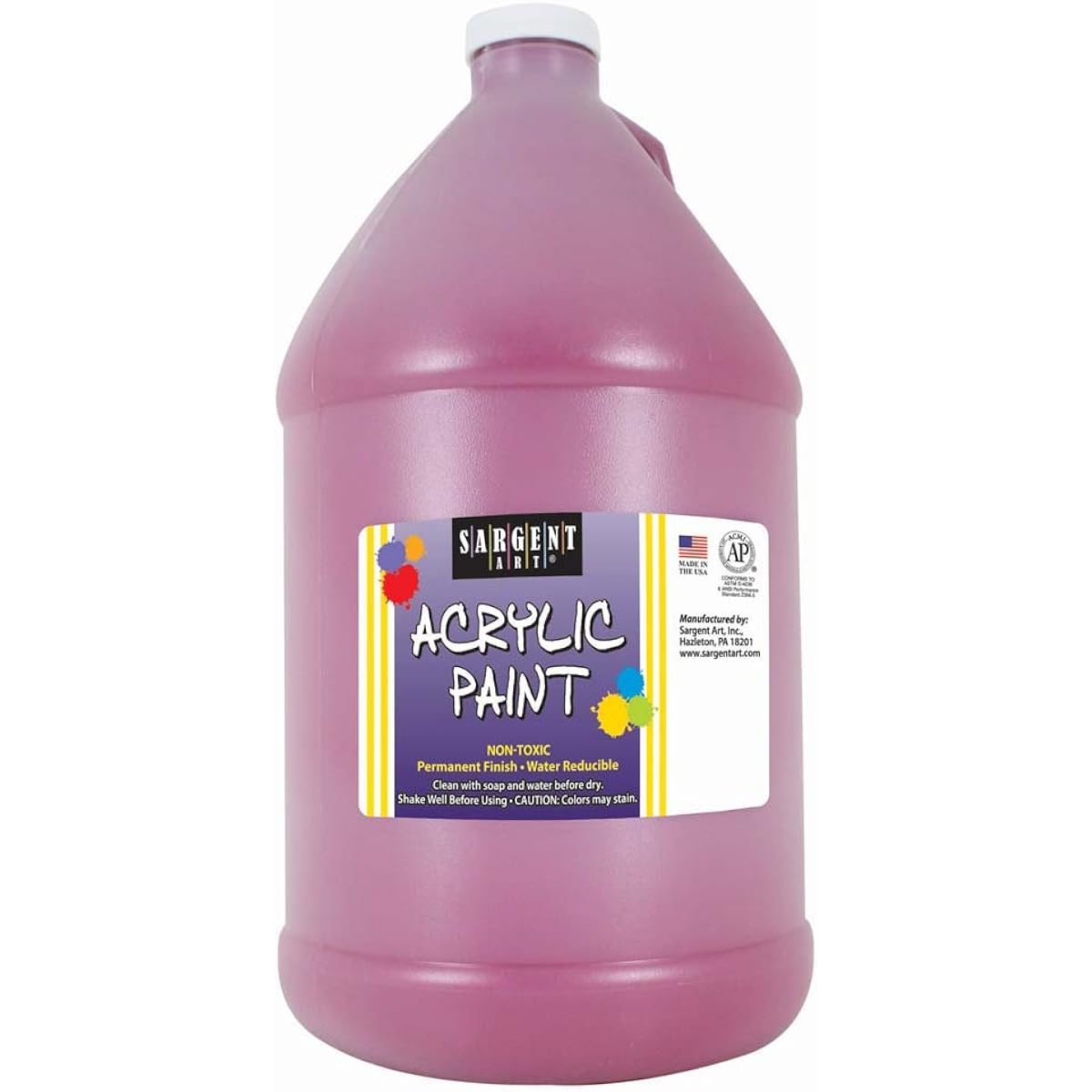 Sargent Art Acrylic Paint Half Gallon Magenta 64 oz.