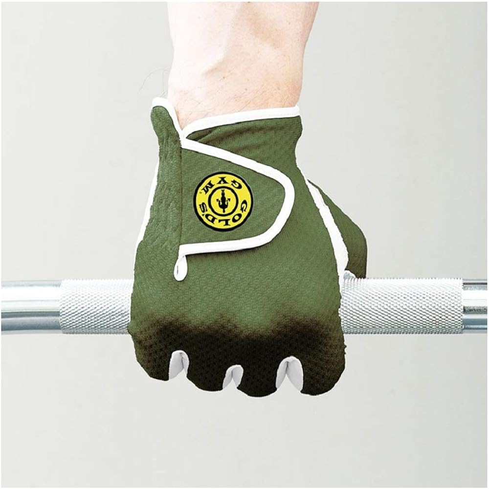 GOLD`S GYM Fitness Gloves Full Finger Gloves G3460 Sheep Leather [Gloves Covered to the Fingertips] Unisex Stretch Material Breathable