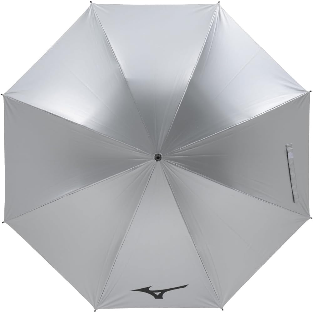 MIZUNO Golf Silver Parasol Unisex Size/65cm x 8 ribs Weight/Approx. 410g Suitable for both sun and rain UV protection rate over 99.9% No storage bag Silver 5LJY2322
