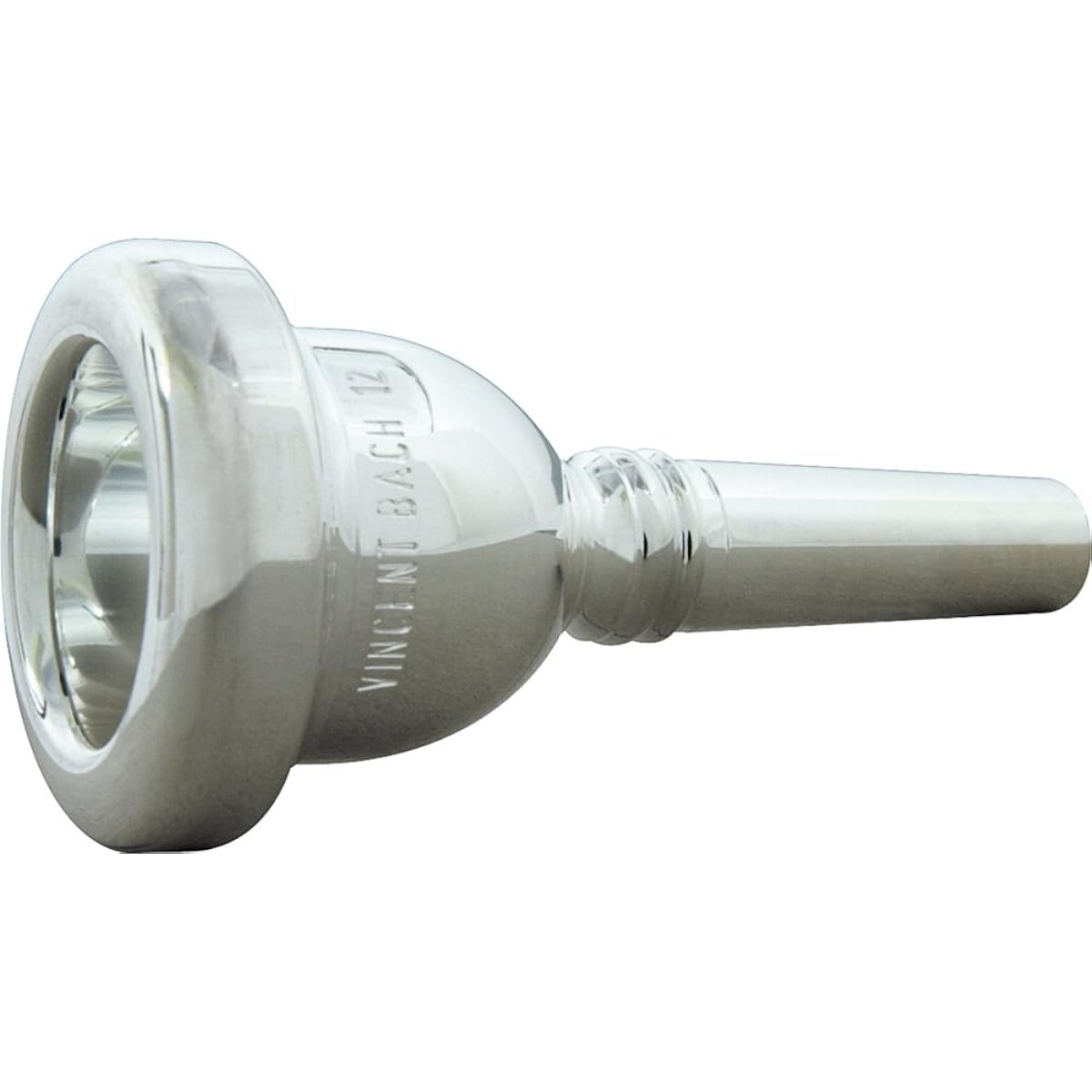 Bach Trombone Mouthpiece 12C Silver Plated Finish (for Fine Tube) & Neoprene Mouthpiece Pouch Set