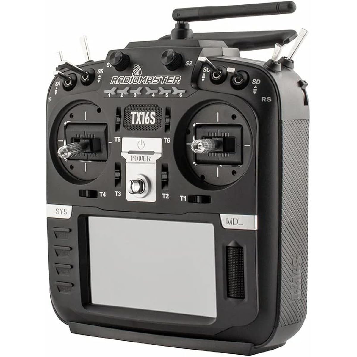 [New Model] RadioMaster TX16S MKⅡ ELRS Protocol Remote Control Transmitter 2.4GHz-16CH V4.0 Hall Sensor Stick Fast Charging MODE1-MODE2 Switchable EdgeTX Touch Screen With Technical Approval Mark Domestically Certified For RC Drones/Helicopters/Airplanes