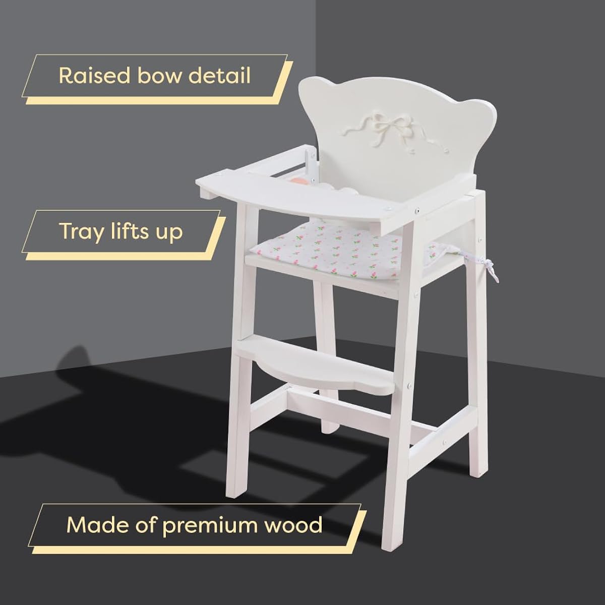 KidKraft Tiffany Bowirl Doll High Chair.