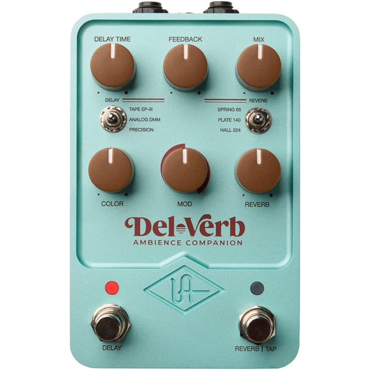 Universal Audio UAFX Del-Verb Ambience Companion Delay Reverb Pedal Effector [Domestic genuine product]