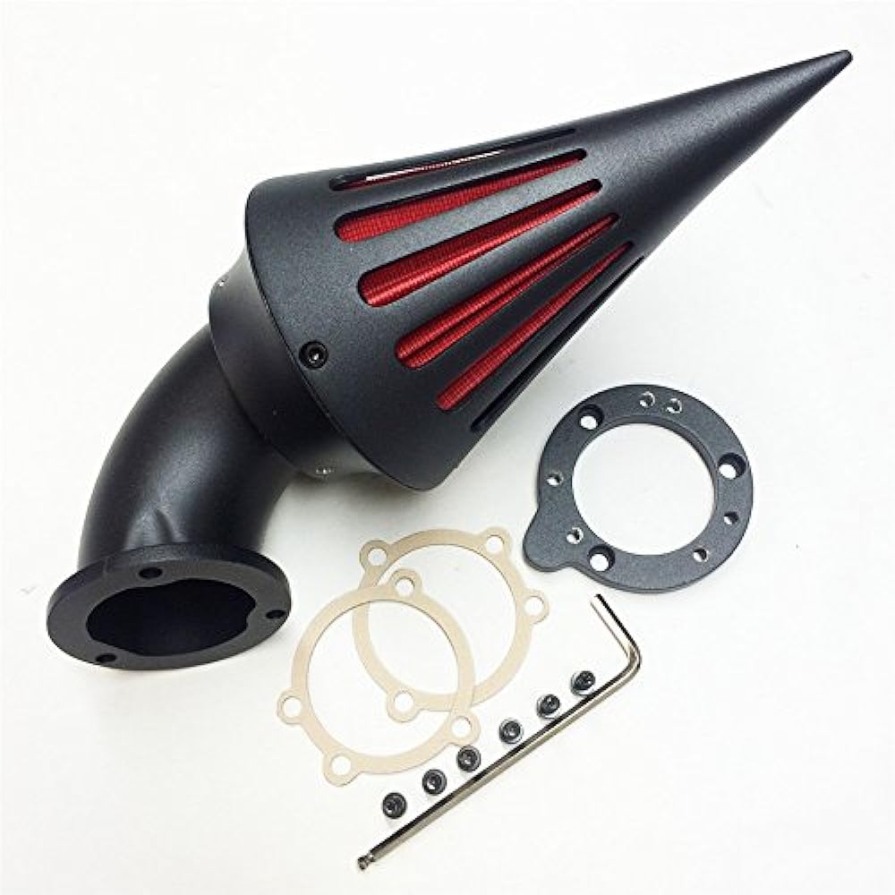 HTTMT MT227-BK Spike Air Cleaner Filter Kit Harley S&S Custom Cv Evo Xl Sportster Black