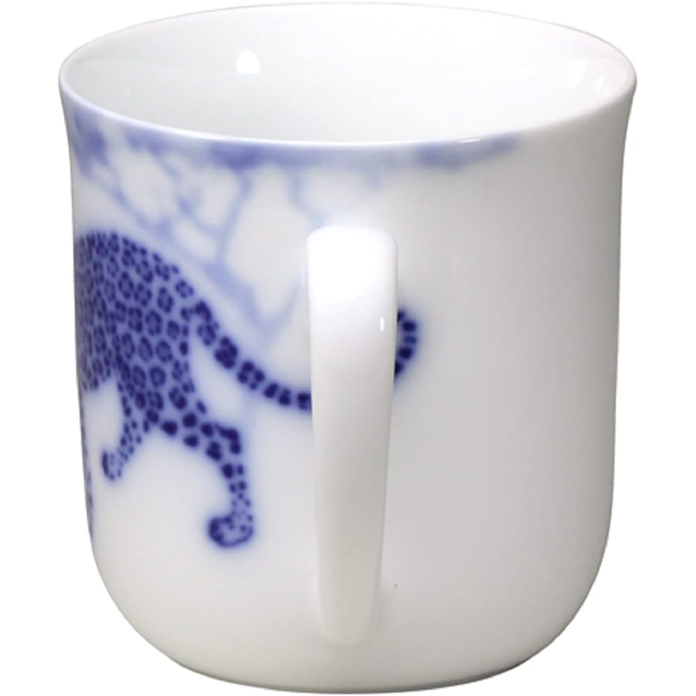 Okura Toen Blue Safari Mug (Jaguar) <Microwave compatible> 124C/8200-2