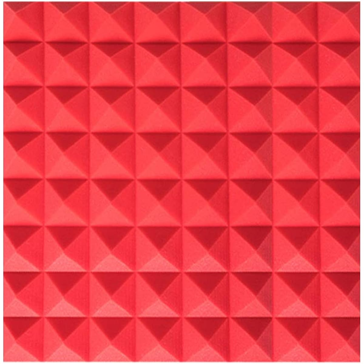 Fireproof Soundproof Foam Panels, Noise Cancelling Acoustic Panels Studio Soundproof Wall Tiles for Home Office Recording Studio (Blue 50*50*5CM) (Red 50*50*5CM)
