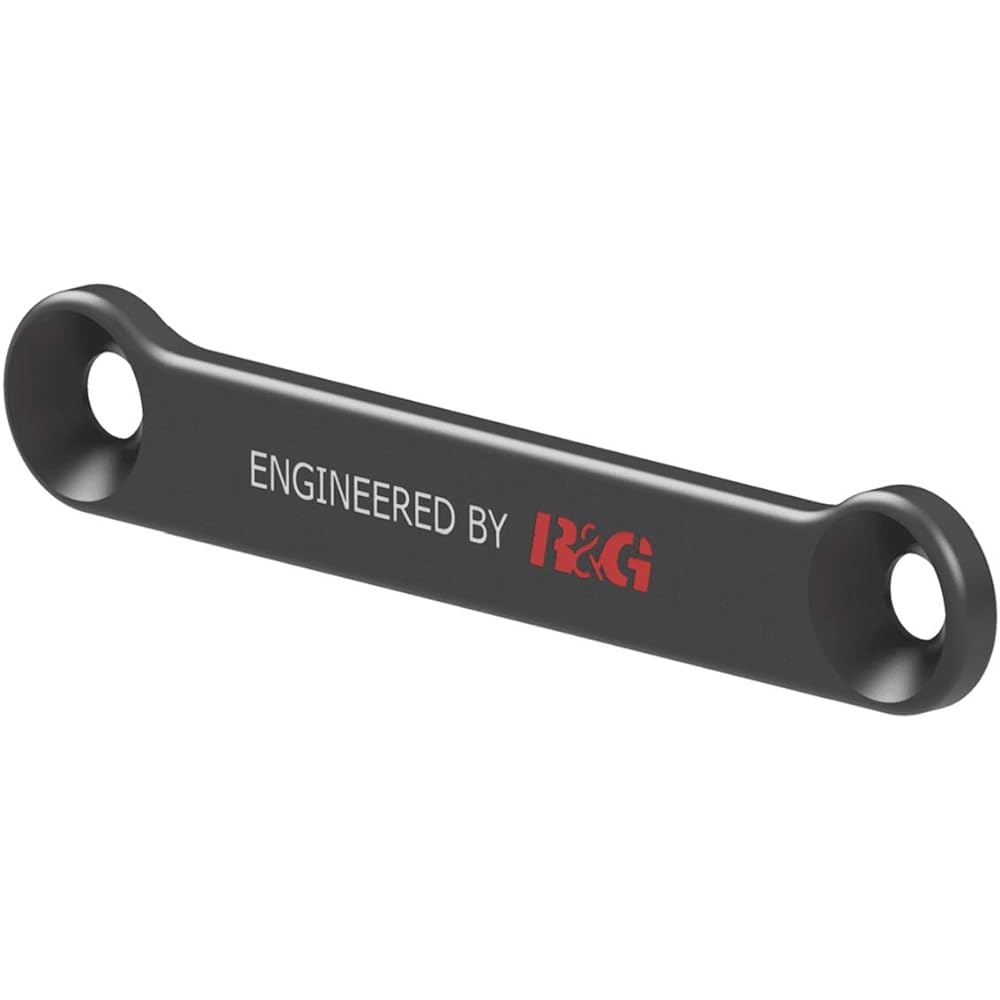 R&G Exhaust Hanger Muffler Hanger Z H2 (20-) Red with Logo Left Rear Foot Plate Aluminum RG-EH0099BKA-RED