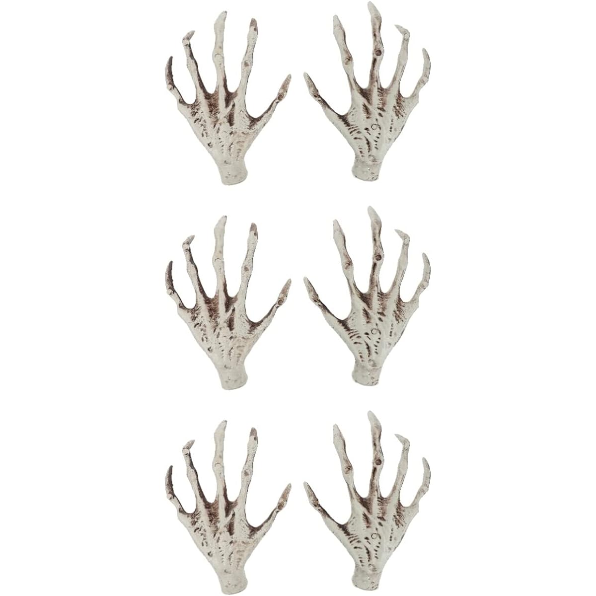 TOYANDONA Halloween Skeleton Hands Set of 3 Halloween Skeleton Hands Witch Hands Life-Size Skeleton Hands Life-Size Skeleton
