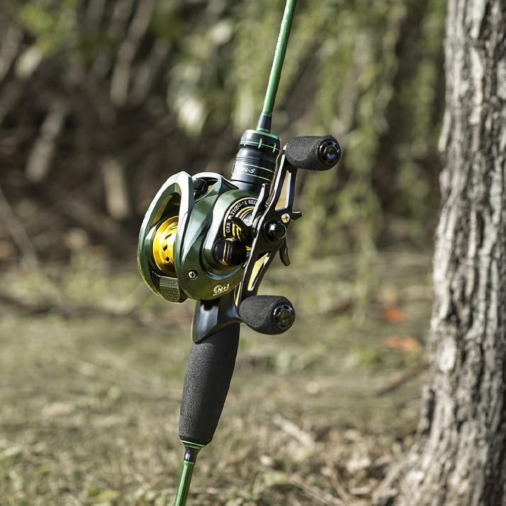 VISPREA Reel Bait Reel Bait Finesse Reel Fishing Reel Lightweight Maximum Drag 8KG Shallow Groove Spool Aluminum Alloy Spool For Sea, Mountain Stream, Fishing Strong Magnetic Brake Long Throw YU236