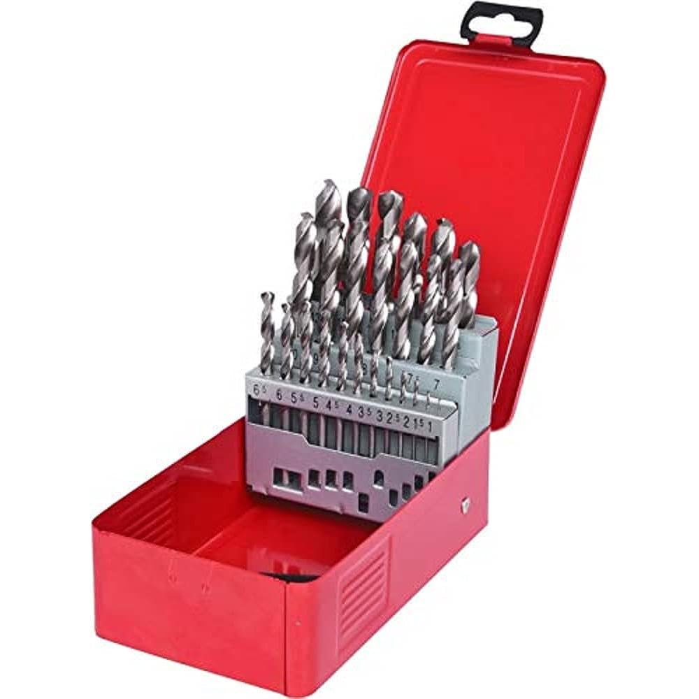 KS TOOLS HSS-G Twist drill set in metal case 25 pcs 1-13mm 330.2613