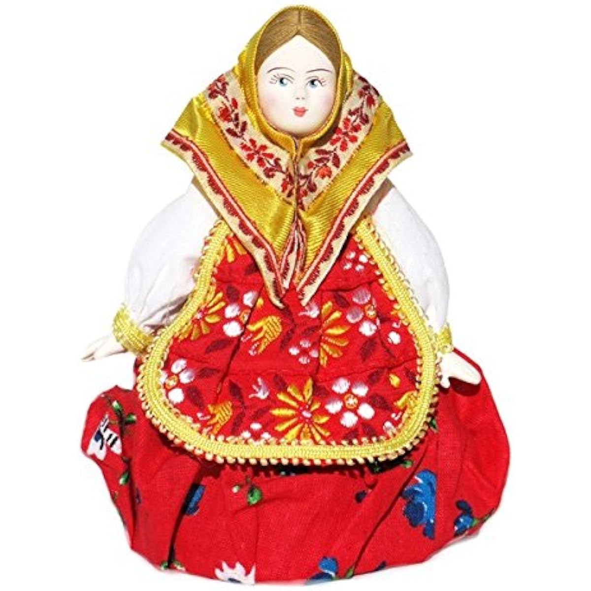 Russian Porcelain Nation Dress Costume Doll Matryoshka - Size S