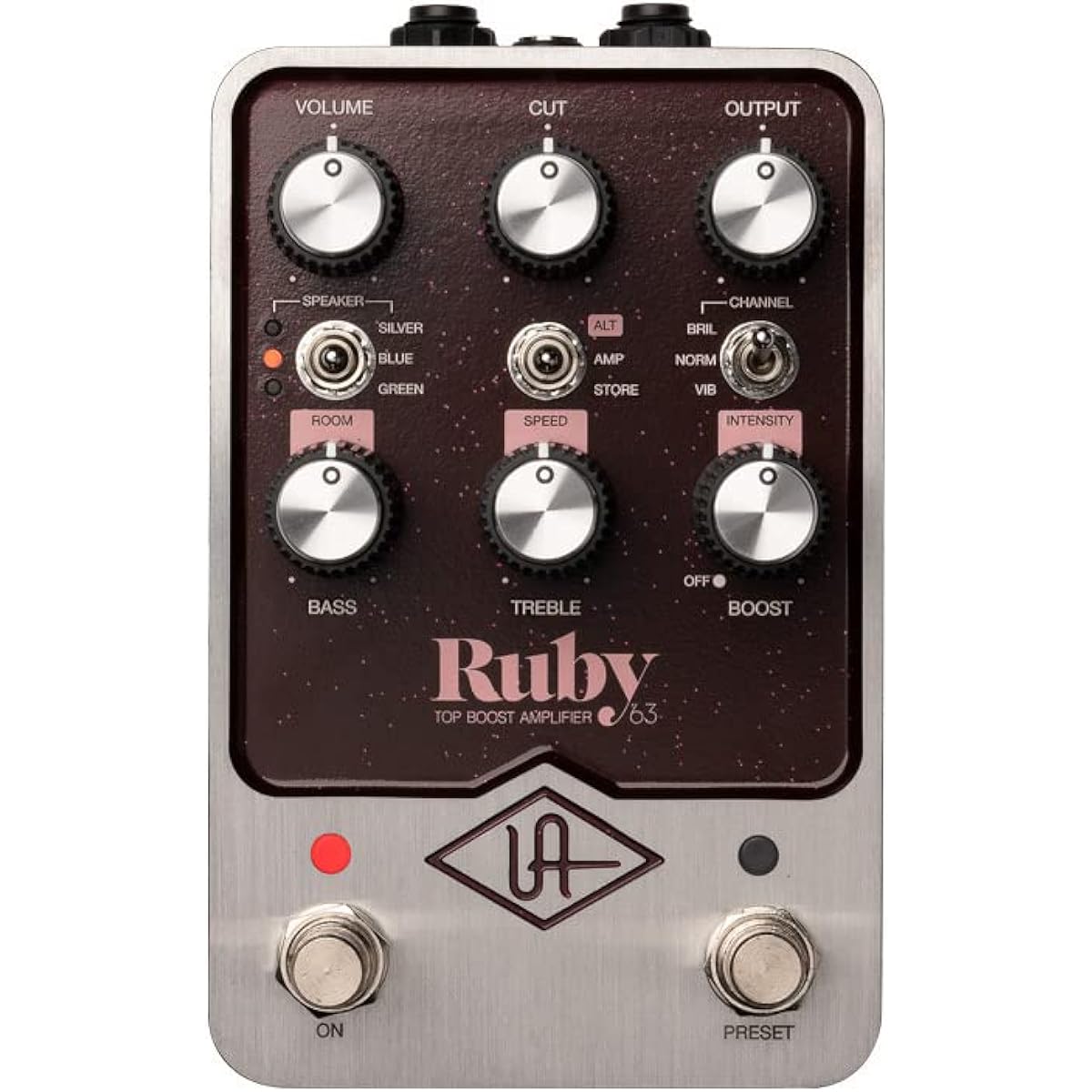 UNIVERSAL AUDIO UAFX RUBY / 63 Amplifier Overdrive Vibrato Amplifier Emulator Pedal Effector [Domestic regular product]