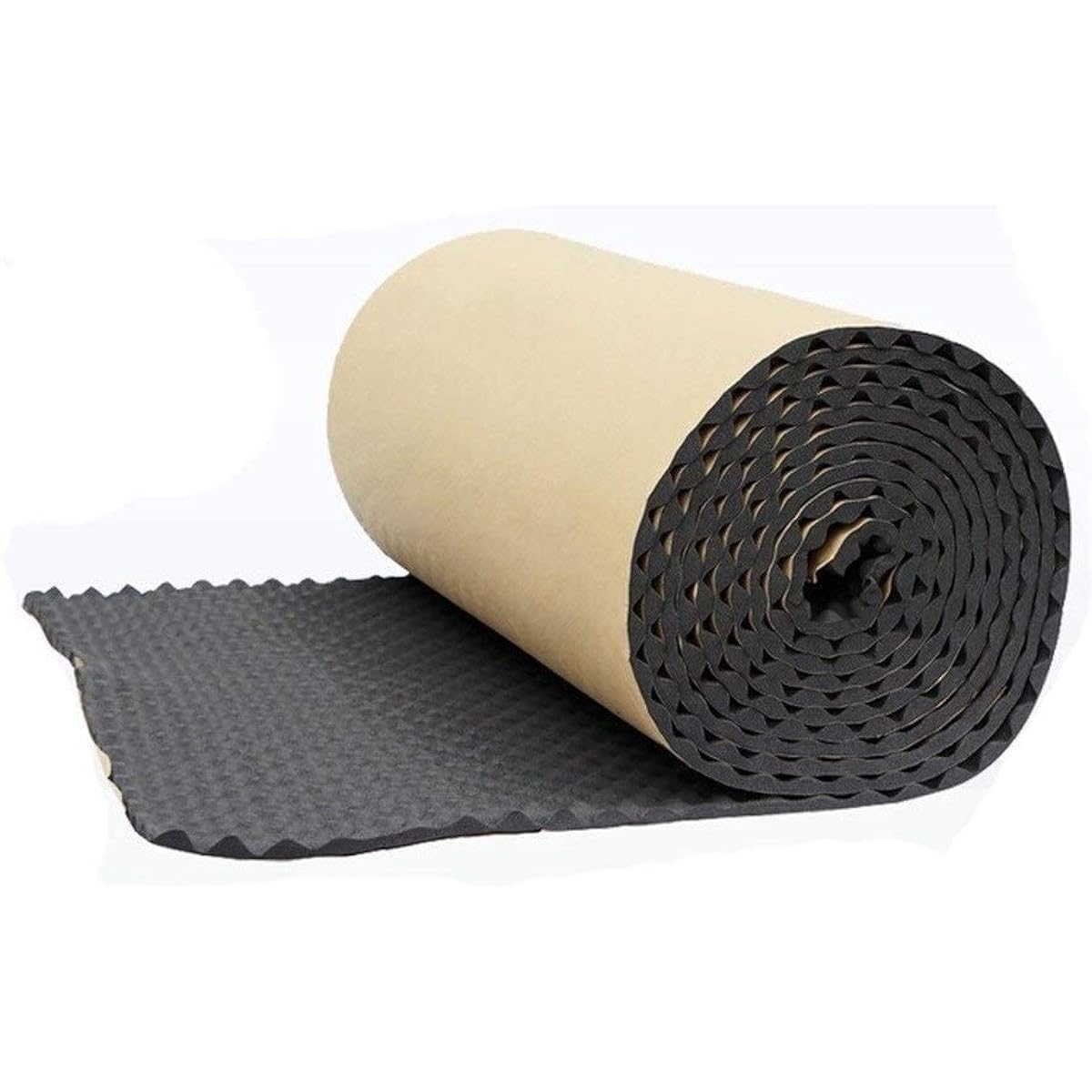 Self-Adhesive Soundproofing Foam, Home Studio Sound Treatment Accessories Foam Classroom Office Sound Absorbing Cotton (Yellow) (Black)