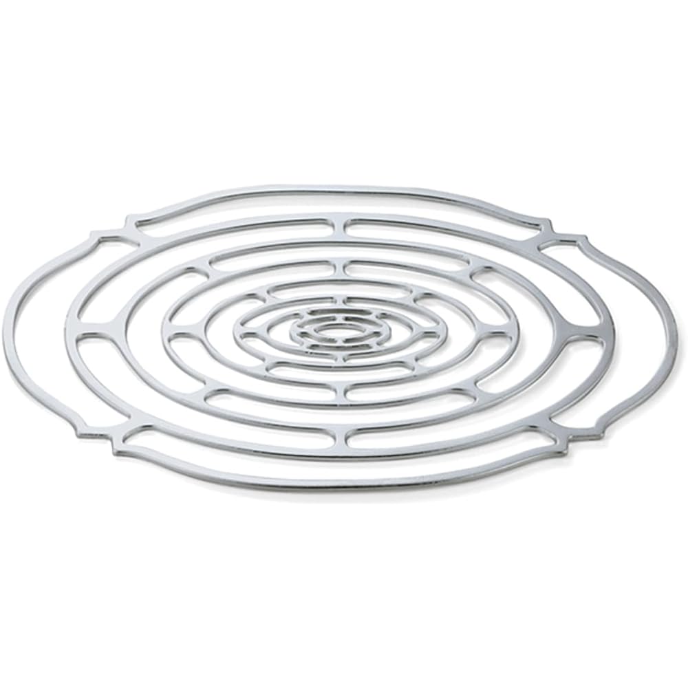 [Nousaku Red Cotton Ribbon Wrapping with Japanese Paper] KAGO - Oval - L 34 x 21cm Tin Basket Oval L