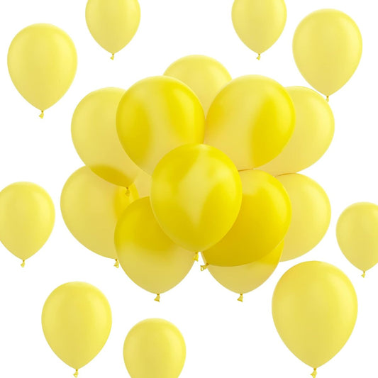 100pcs Yellow Balloons 12inch 12 Assorted Rainbow Party Latex Balloons for Party Decorations Birthday Party Supplies Arch Decorations