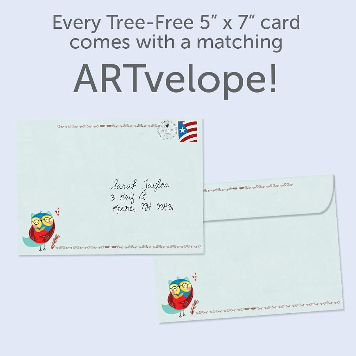 Tree-Free Greetings Thank You Teachers 2 Pack 5"x7" Greeting Cards with Matching Envelopes, Eco Friendly, Made in the USA, 100% Recycled Paper, Heartfelt, for Teachers/Teacher Definitions (GT64434)